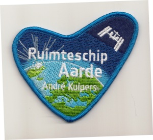 Official André Kuipers 'Spaceship Earth' Embroidered Patch